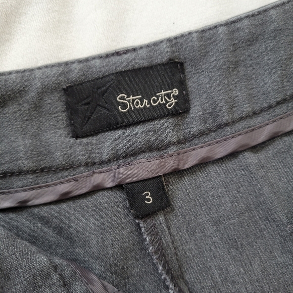 Star City grey dress slacks/pants/trouser functional front pockets 3 juniors - Picture 4 of 10